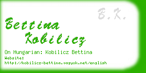 bettina kobilicz business card